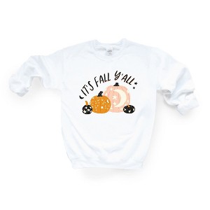 Simply Sage Market Women's Graphic Sweatshirt Boho It's Fall Y'all Pumpkins - 1 of 2