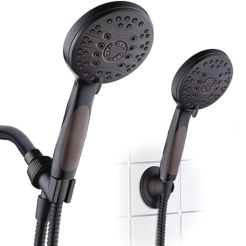 High Pressure 6 Setting Luxury Handheld Shower Head With Extra Wall ...