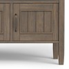Solid Wood Freestanding Transitional Console Table with 3 Doors, Large Open Shelf and Multipurpose Design - 4 of 4