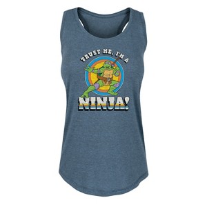 Women's - Teenage Mutant Ninja Turtles - Trust Me, I'm A Ninja Graphic Racerback Tank - 1 of 4