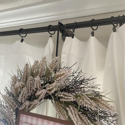 18 Metal Over The Door Wreath Hanger: Black [MZ211202