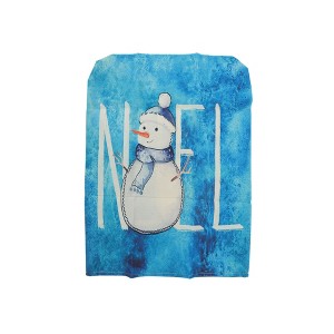 Unique Bargains Dining Chair Slipcovers Faux Linen Blue 22.44 " x 18.11 " 1Pc - 1 of 4