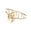 Unique Bargains Women's Fashionable Metal Hair Claw Clip Gold Tone 1 Pc - 3 of 4