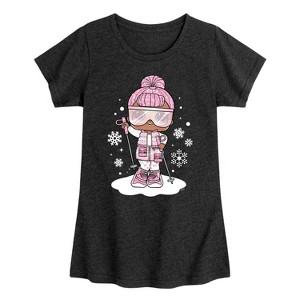 Girls' - Lol Surprise! - Snowbunny And Snowflakes Fitted Short Sleeve Graphic T-Shirt - 1 of 4
