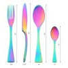 REGALWOVEN Stainless Steel Silverware Set Flatware with Knife 4 Pieces - 2 of 4