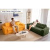 MAXYOYO Convertible Sofa Bed, Pull Out 3 Seater Sleeper Sofa, 2 in 1 Fold Out Floor Couch with Pillows for Living Room - 2 of 4