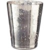 Livevie Champagne Collection Vase Style Handmade Glass Votive Candle Holders for Weddings and Home Decor (Set of 2), Large - 2 of 4