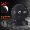 2-Inch Bumper Plates, 2 Sets of Weight Plates, Premium Rubber Bumper Plates for Weightlifting and Strength Training, 10-45LB Gym Plates for Home Gym - 3 of 4