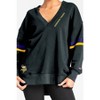NFL Minnesota Vikings Women's Dark Champion V-Neck Tunic - 4 of 4