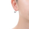 Sleek modern solitaire drop earrings with a classic design for a refined and elegant touch - 2 of 3