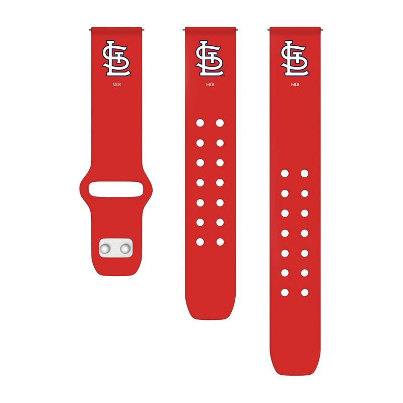 MLB St. Louis Cardinals Samsung Watch Compatible Silicone Sports Band , 2 of 4