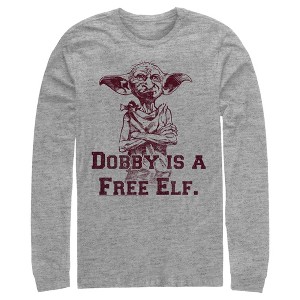 Men's Harry Potter Dobby is a Free Elf Long Sleeve Shirt - 1 of 4