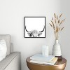 Sisi and Seb Peeking Highland Cow Metal Framed Art Print - Deny Designs - 2 of 4