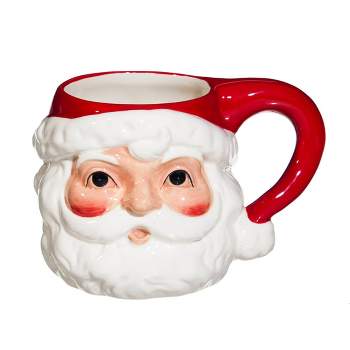 Evergreen Vintage Santa Ceramic Cup