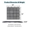 Interlocking Deck Tiles, Outdoor Waterproof & Anti-slip, for Patio, Balcony, Pool Side, Bathroom, Shower, Balcony, Porch - 2 of 4