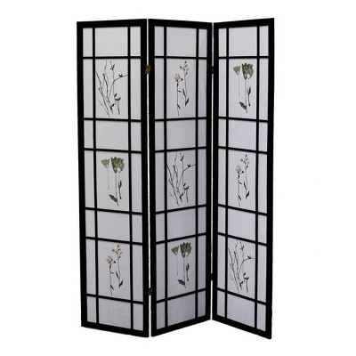 NicBex 3-panel Display Room Divider Portable Wooden Folding Privacy Screen Freestanding Wall Partition for Home & Office