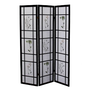 NicBex 3-panel Display Room Divider Portable Wooden Folding Privacy Screen Freestanding Wall Partition for Home & Office - 1 of 4