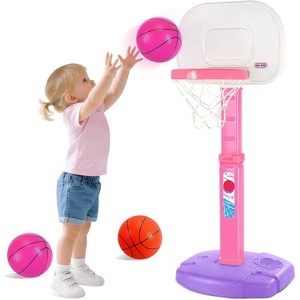 Adjustable Toddler Basketball Hoop for Ages 1-5 Indoor Outdoor Poolside Sport Toy Gift - 1 of 4