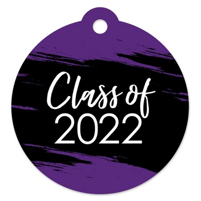 Big Dot of Happiness Purple Grad - Best is Yet to Come - Purple 2022 Graduation Party Favor Gift Tags (Set of 20)