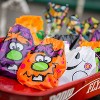 Fun Express 7 1/4" x 8 1/2" Bulk 72 Pc. Medium Halloween Drawstring Plastic Goody Bags - 3 of 4