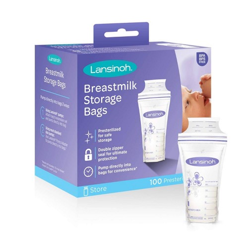 Lansinoh Milk Storage Bag - 100ct, White