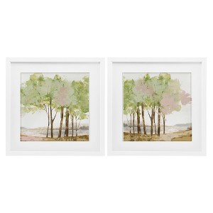 Stupell Industries Idyllic Spring Awakening 2pc Framed Print Under Glass Set - 1 of 4