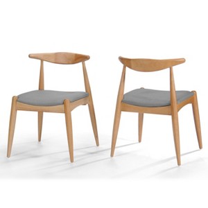 Set of 2 Francie Mid Century Dining Chairs - Christopher Knight Home - 1 of 4