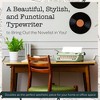 Maplefield Antique Typewriter - Cute Table Decor for Home or Office, Easy Setup, Fits Standard 8 x 11 Inch Paper Sheets - 2 of 4