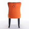 DOMETOUR 2 Pcs High-end Tufted Modern Upholstered Dining Chair PU and Velvet with Wood Legs Nailhead Trim - 4 of 4