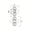CWI Lighting Pallocino 3 Light Sconce With Chrome Finish - 4 of 4