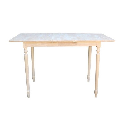 Rustic Solid Wood Extendable Counter Height Dining Table