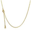 Yellow Gold Plated Sterling Silver 18-20" Inch Rolo Chain for Women or Men Ginger Lyne Collection - 4 of 4