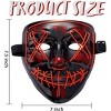 Joyfy Halloween Party Favors LED Light Up Mask & Glove Set For Halloween Cosplay Costume 3 Glow Modes Adult Teenager Dress Up Party Accessories - 3 of 4