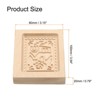 Unique Bargains Wooden 3D Carved Smooth Vintage Baking Cookie Biscuit Mould - 2 of 4