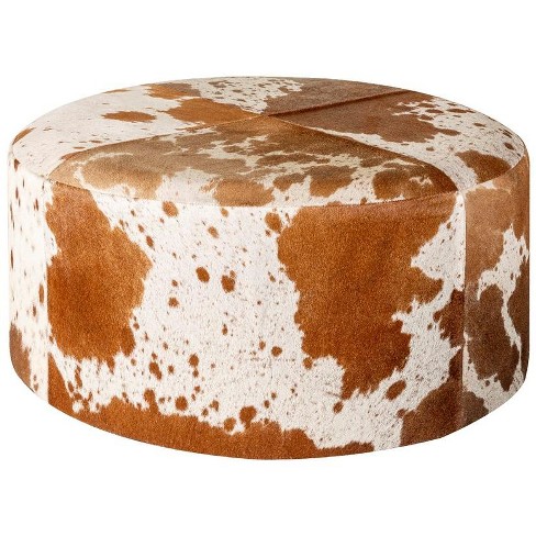 Birdrock Home Round Pink Faux Fur Foot Stool Storage Ottoman With Pale Gold  Legs : Target