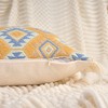 REGALWOVEN Boho Geometric Pattern with Fringe Trim Soft Decorative Pillowcases 2 Packs - 3 of 4