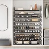 SEVOBAL 10-Tier Freestanding Solid and Durable with Non-Woven Fabric Storage Shelves Portable Handles for Closet Entryway, Gray, 37.8"*4.92"*3.54" - 2 of 4