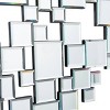 Olivia & May 32"X32" Glass Heart Mosaic Room Wall Mirror Silver - 2 of 4