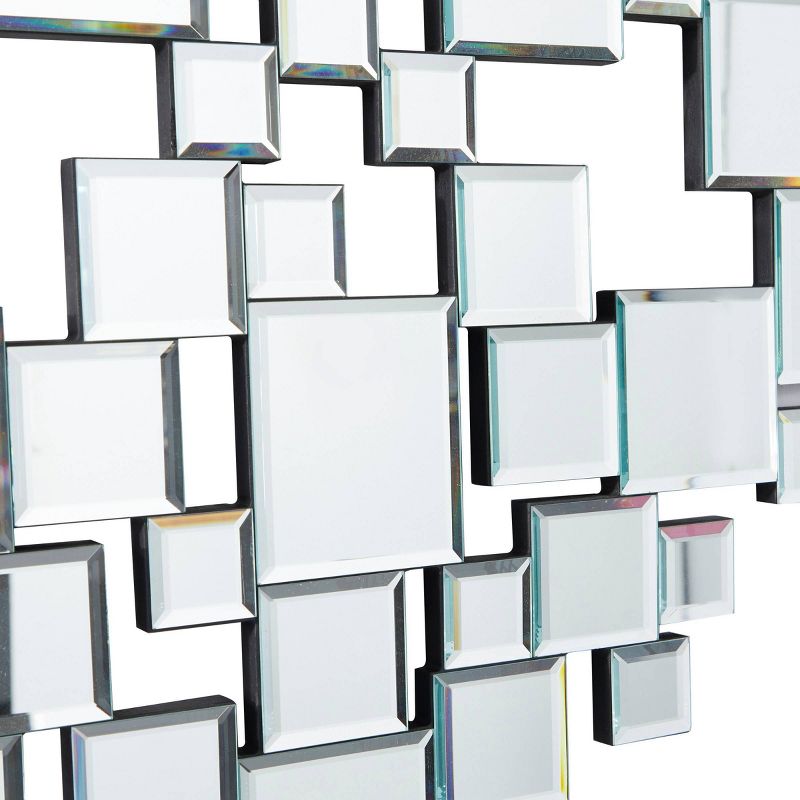 Glass Heart Mosaic Wall Mirror Silver - The Novogratz, 2 of 6