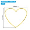 Unique Bargains Metal DIY Decoration Macrame Wreath Heart Shape Dream Catcher Rings 12 Pcs - 2 of 4