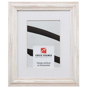 Wiltshire 440 Whitewash Single Image Picture Frame, Matted - 1 of 2