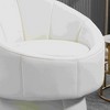 CAVINAS Velvet Swivel Accent Chair with Waist Cushion,Mid-Century Upholstered Swivel Living Room Chairs,Reading Chairs for Living Room - 4 of 4