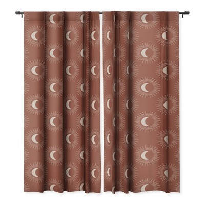 Avenie Nightglow Rust Set Of 2 Panel Blackout Window Curtain Deny   GUEST 5a523cb5 2c55 4446 89da 674ef0bfc62d