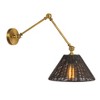 Storied Home Adjustable Wall Sconce with Shade - image 3 of 4