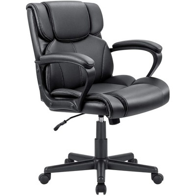 LACOO Faux Leather Ergonomic Mid-Back Desk Chair