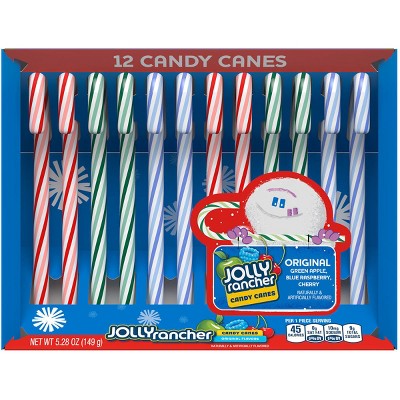 Jolly Rancher Holiday Candy Canes - 5.28oz/12ct