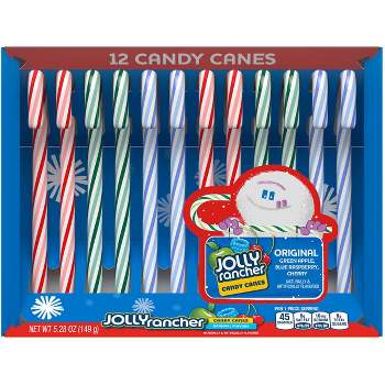 JOLLY RANCHER Fruit Flavored Candy Cane Holiday Box - 12ct/5.28oz
