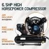 AMERLIFE 6.5HP Gas Air Compressor, 8/20 Gallon Portable Horizontal Tank with Wheels, 115PSI 196cc Engine for Workshop & Construction - 4 of 4