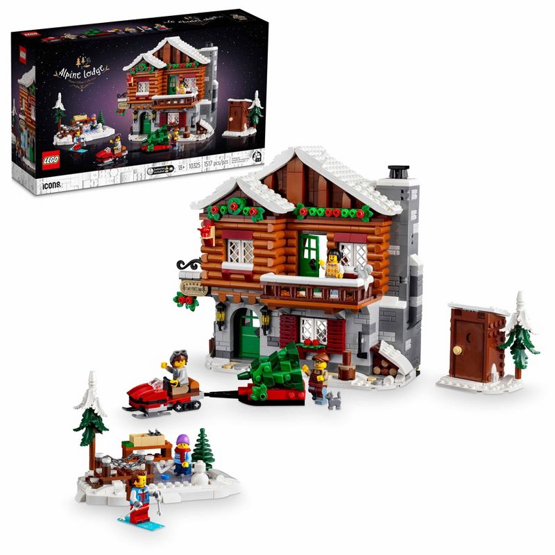 LEGO Icons Alpine Lodge Model Building Kit 10325, 1 of 9