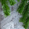 HomeStock  9ft PreLit Flocked Full Classic Green Fir Artificial Christmas Tree with 600 Warm White lights with Ice, X-Mas Tree - 4 of 4
